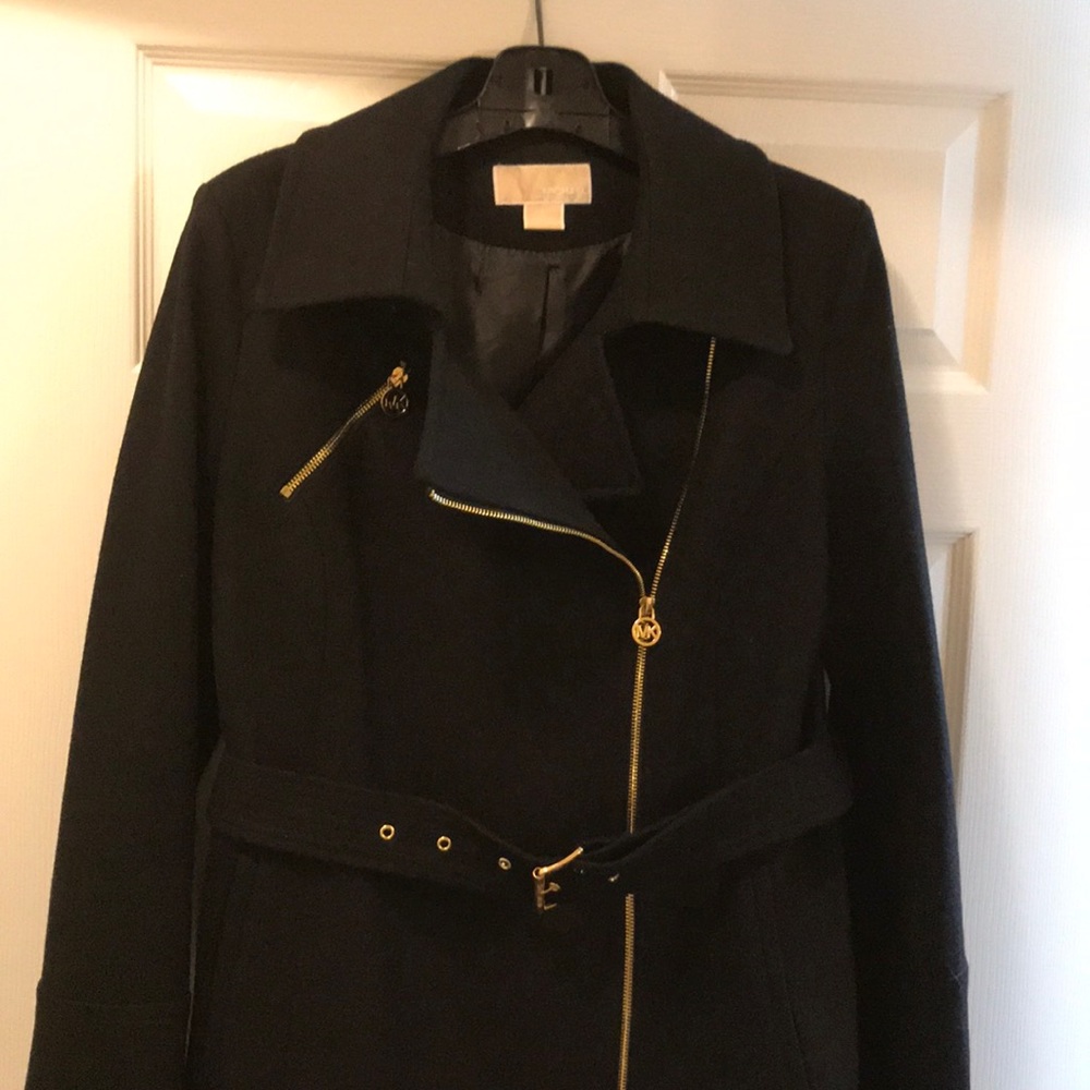 Black MK wool coat